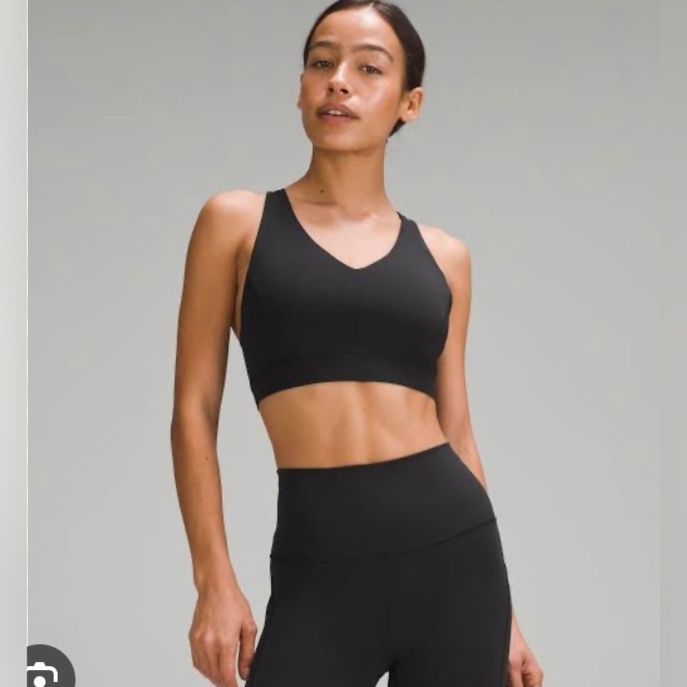 Women's Black and Blue Sports Bras - Picture 5 of 6